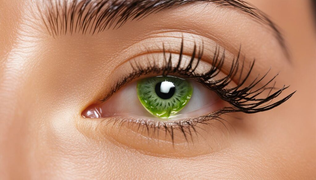 Anzeichen für trockene Haut am Augenlid