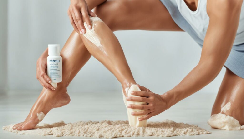 Hautpflege für trockene Beine