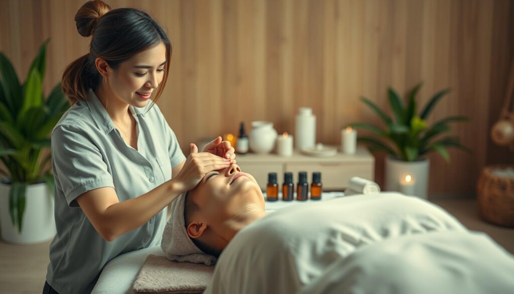 Effektive Techniken Gesichtsmassage